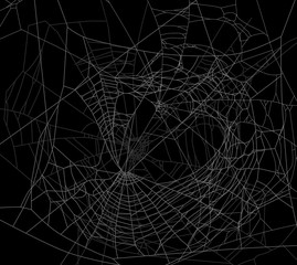 Wall Mural - background from grey on black dense web