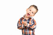 © asph - Kid posing over white
