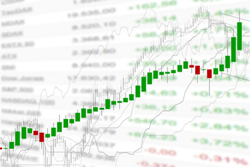 stock market chart , illustration