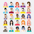 Big set of avatars profile