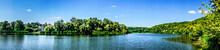 Wonderful Panorama Of  Lake  By Summer.