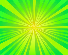 Green Burst,  Starburst Rays Background Vector Design