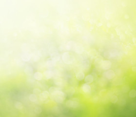 Green bokeh abstract background