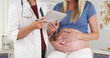 © rocketclips - Pregnant woman and doctor in office