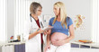 © rocketclips - Pregnant woman talking with her doctor in the office