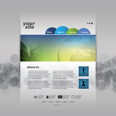 Wall Mural - website template