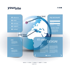Wall Mural - website template