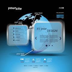 Wall Mural - website template