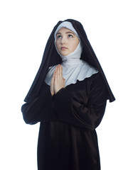 Wall Mural - Young attractive nun.