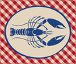 Vintage illustration of lobster