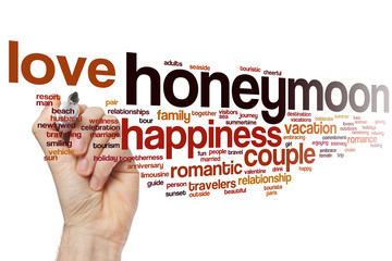 Poster - Honeymoon word cloud