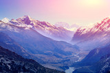 Fototapeta Fototapety góry  - sunrise in the mountains