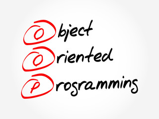 oop - object oriented programming, acronym business concept