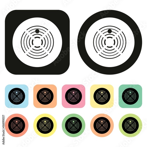 Fire alarm icon. Firefighting icon. Vector – Stock-Illustration | Adobe Stock