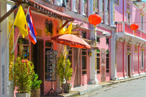 Fotografie, Obraz Phuket staré město 8. července 2015 Phuket, Thailand