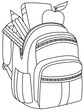 © Yael Weiss - Outlined school backpack