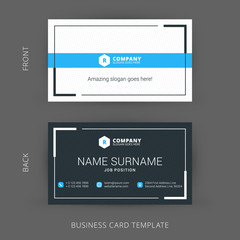 Wall Mural - Creative and Clean Vector Business Card Template