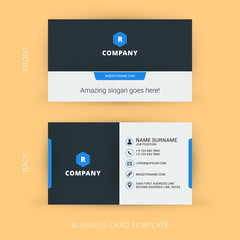 Wall Mural - Creative and Clean Vector Business Card Template