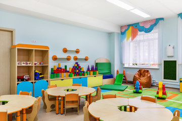 game room in the kindergarten