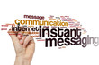 Instant messaging word cloud