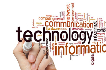 Wall Mural - information technology word cloud