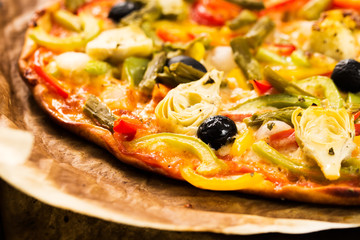 Wall Mural - Vegetables pizza