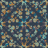 Fototapeta Abstrakcje - Seamless colorful background made of exotic pattern