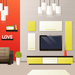 Sticker - Living Room Interior