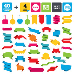 Wall Mural - Sale icons. Special offer speech bubbles symbols