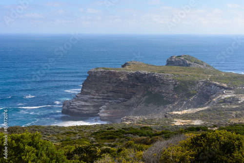 Fotografering Cape of Good Hope, the southern tip of Africa, because it was once believed to be the dividing point between the Atlantic and Indian Oceans