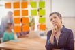 © WavebreakmediaMicro - Concentrated businesswoman looking post its on the wall
