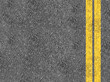 © STOCKSTUDIO - Asphalt with double yellow lines