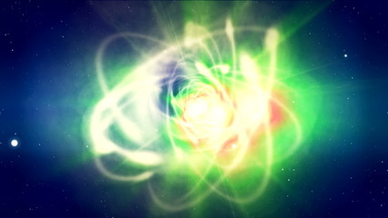 Abstract science background - big exploding in space