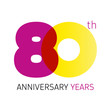 80 anniversary years logo