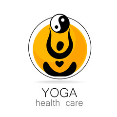 Sticker - yoga health care