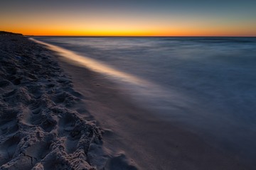 Poster - Beautiful sunset over Baltic sea