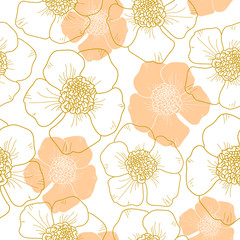 Wall Mural - Floral seamless pattern