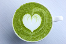 Latte Art With Japanese Green Tea Matcha