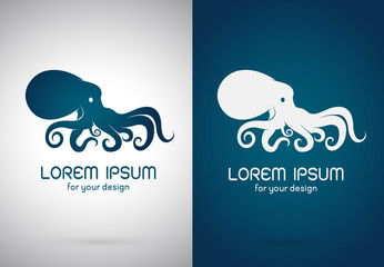 Poster - Vector of an octopus design. Animals.