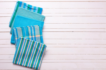 Canvas Print - Colorful kitchen towels