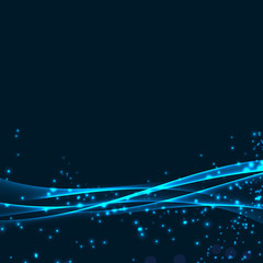 Wall Mural - Magical glittering speed swoosh waves background