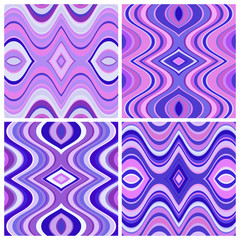 Poster - Set of Vector Seamless Abstract Wavy Backgrounds