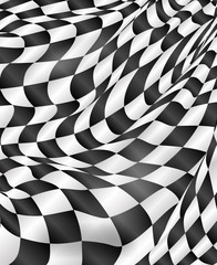 Wall Mural - checkered flag background race flag design vector