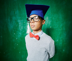 Canvas Print - Serious schoolboy