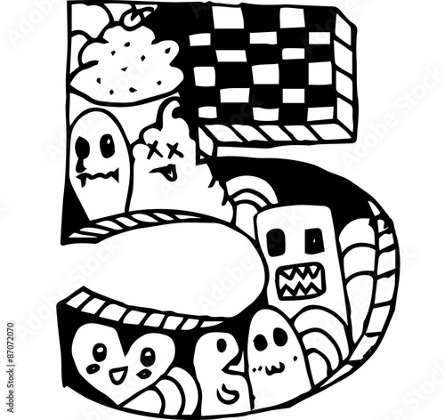 Board z aluminiowym obramowaniem Wyciągnąć rękę numer doodle ilustracji