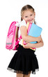 © svetamart - Portrait of smiling schoolgirl with backpack