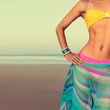 © Porechenskaya - Glamour model in swimsuit  and accessories trends Beach season