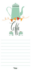 Coffee party invitation