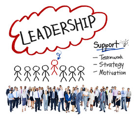 Wall Mural - Lead Leadership Chief Team Partnership Concept