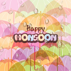 Poster - Poster or banner design for Monsoon Season.